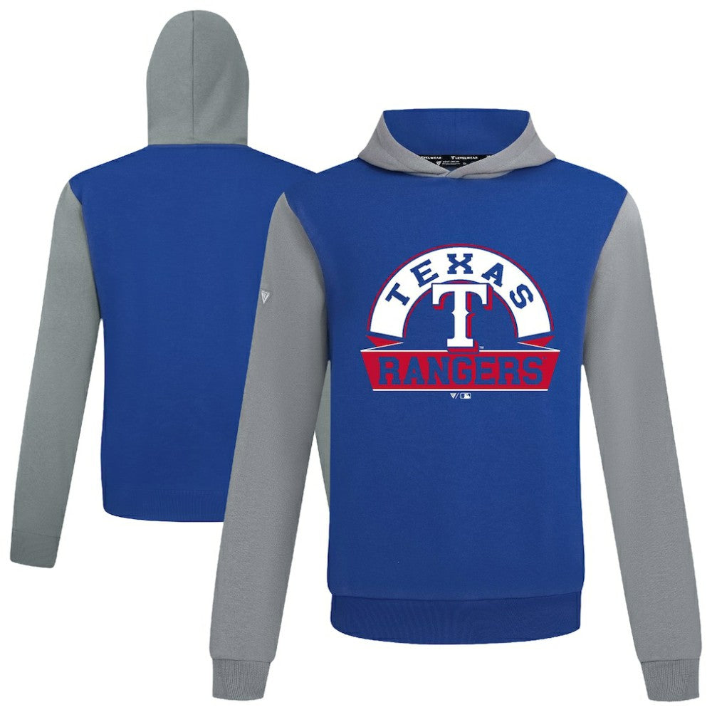Texas Rangers Levelwear Throwback Ultimate Banner Arch Hoodie - Royal