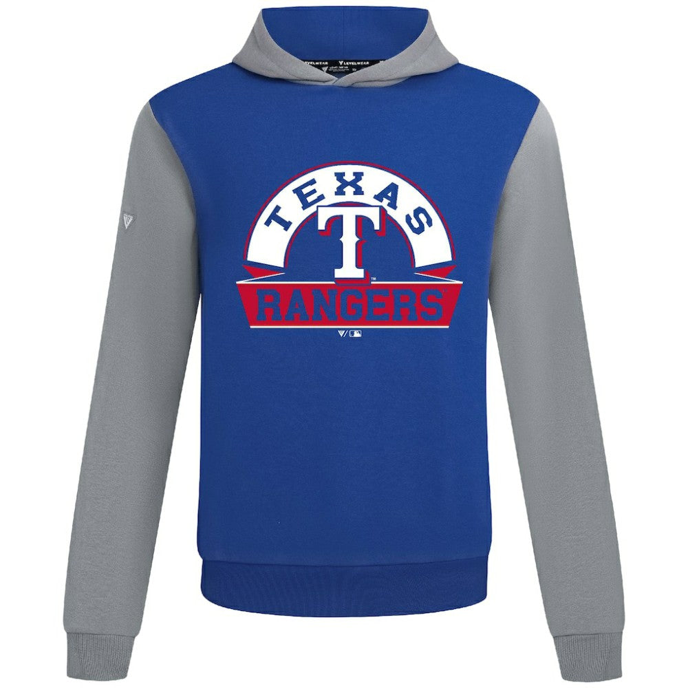 Texas Rangers Levelwear Throwback Ultimate Banner Arch Hoodie - Royal