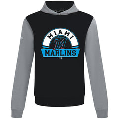 Miami Marlins Levelwear Throwback Ultimate Banner Arch Hoodie - Black