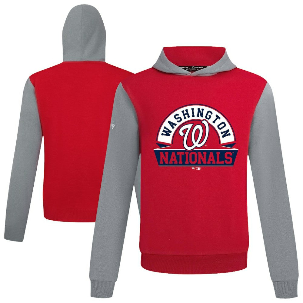 Washington Nationals Levelwear Throwback Ultimate Banner Arch Hoodie - Red