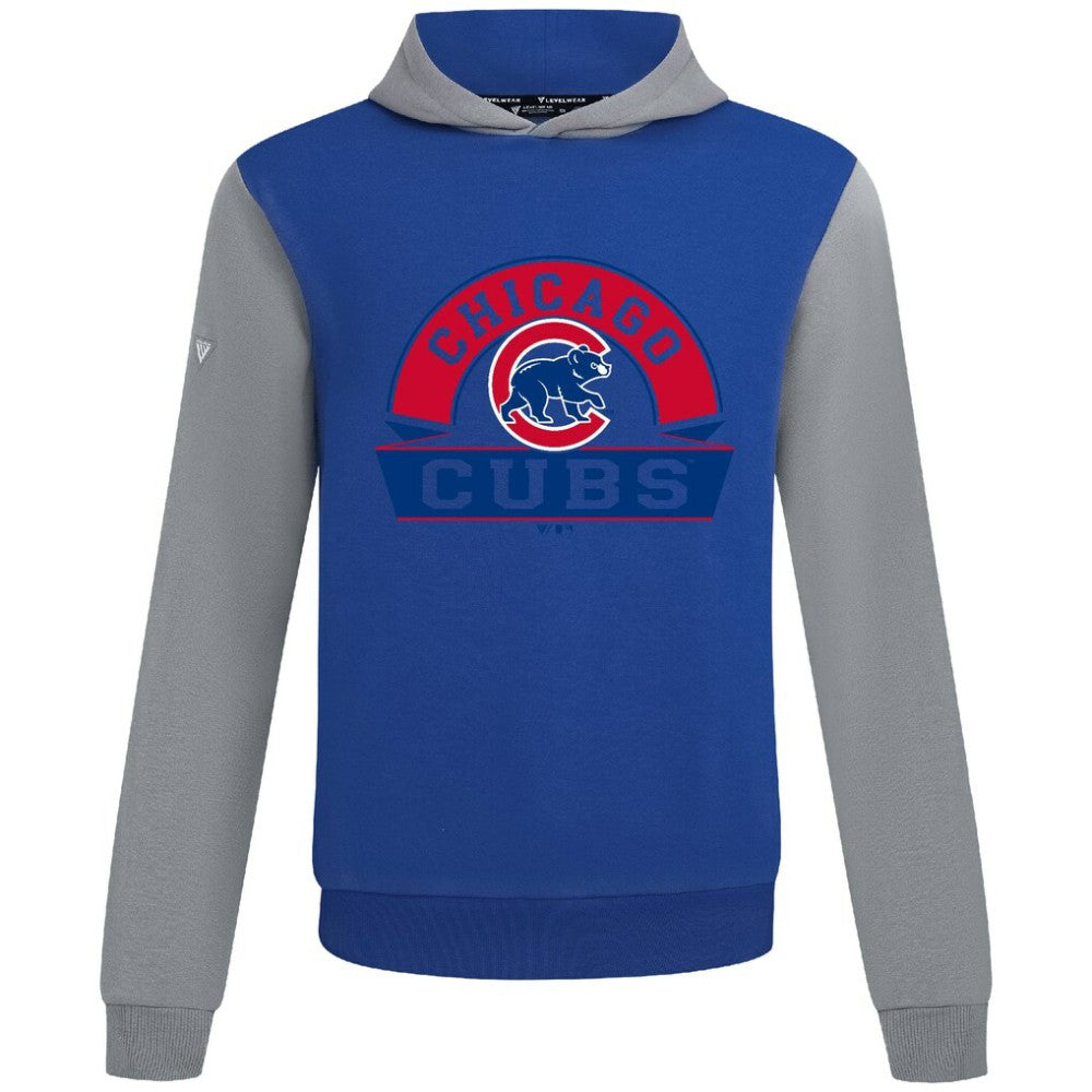 Chicago Cubs Levelwear Throwback Ultimate Banner Arch Hoodie - Royal