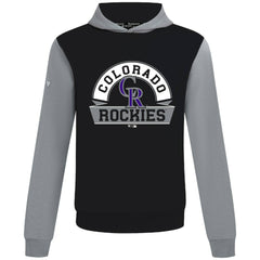 Colorado Rockies Levelwear Throwback Ultimate Banner Arch Hoodie - Black