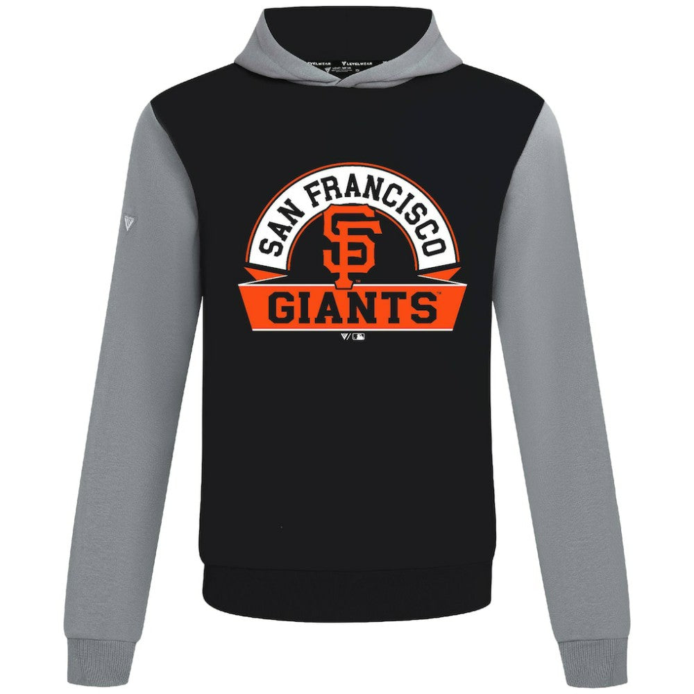 San Francisco Giants Levelwear Throwback Ultimate Banner Arch Hoodie - Black
