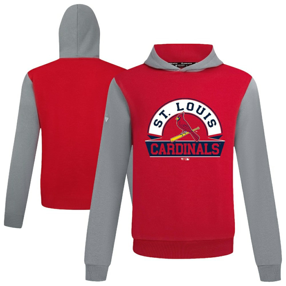 St. Louis Cardinals Levelwear Throwback Ultimate Banner Arch Hoodie - Red