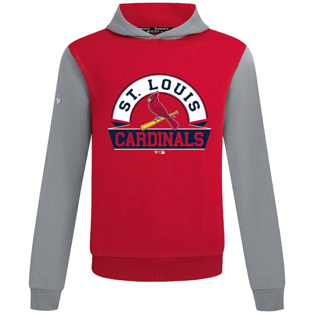 St. Louis Cardinals Levelwear Throwback Ultimate Banner Arch Hoodie - Red