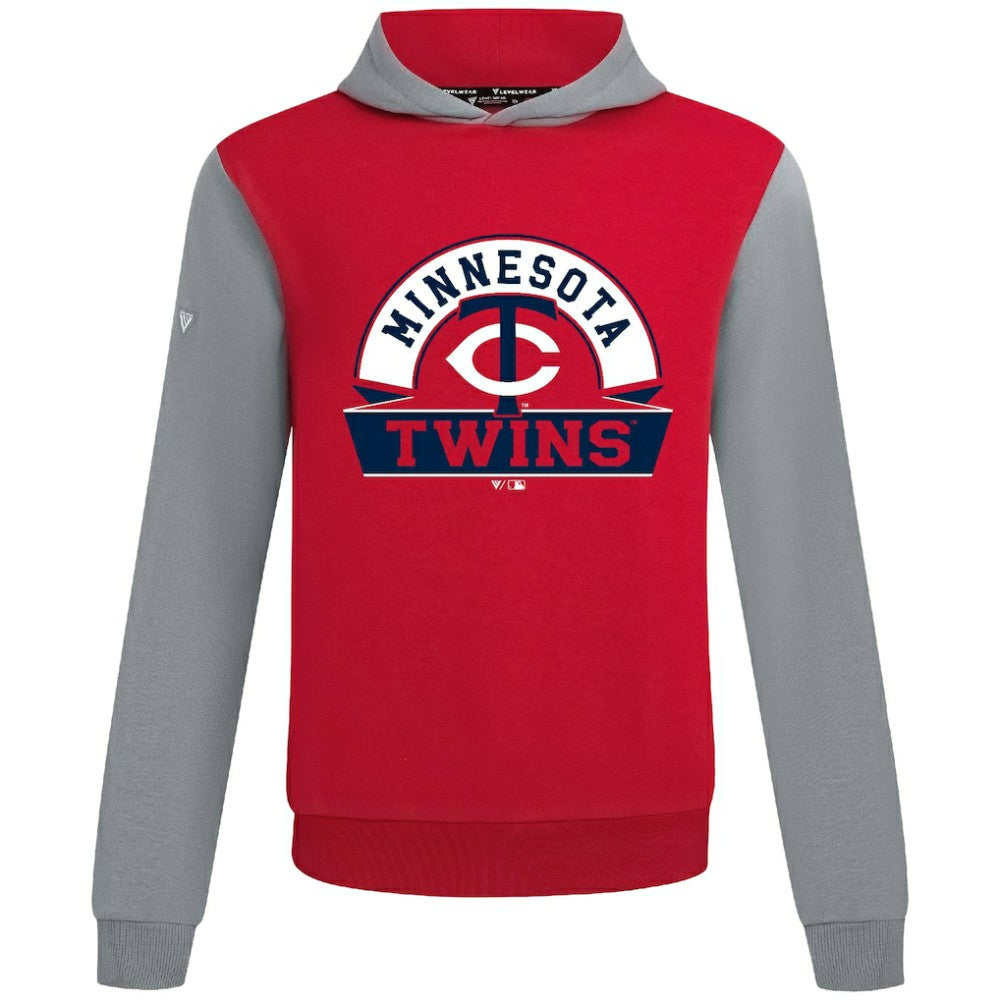 Minnesota Twins Levelwear Throwback Ultimate Banner Arch Hoodie - Red