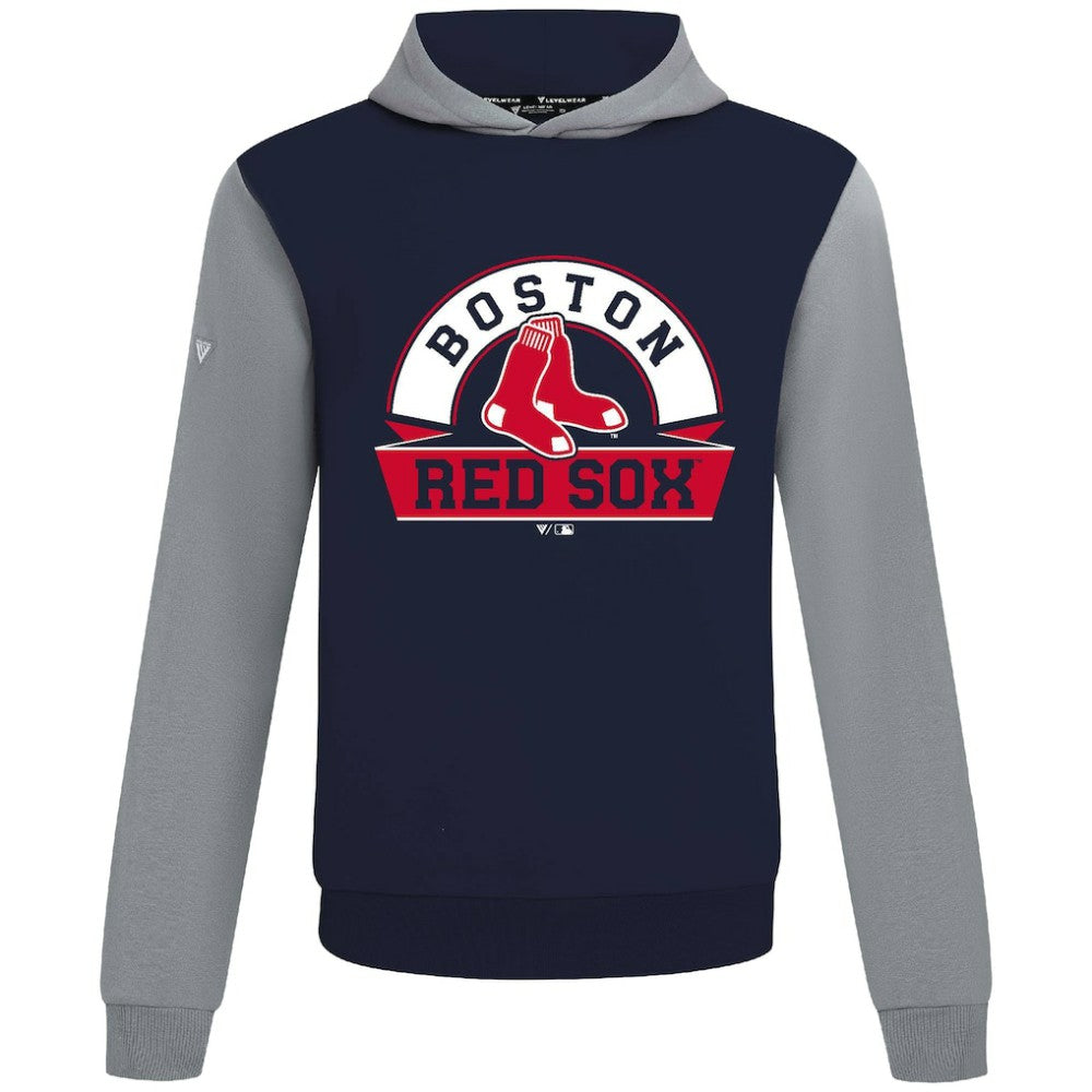 Boston Red Sox Levelwear Throwback Ultimate Banner Arch Hoodie - Navy