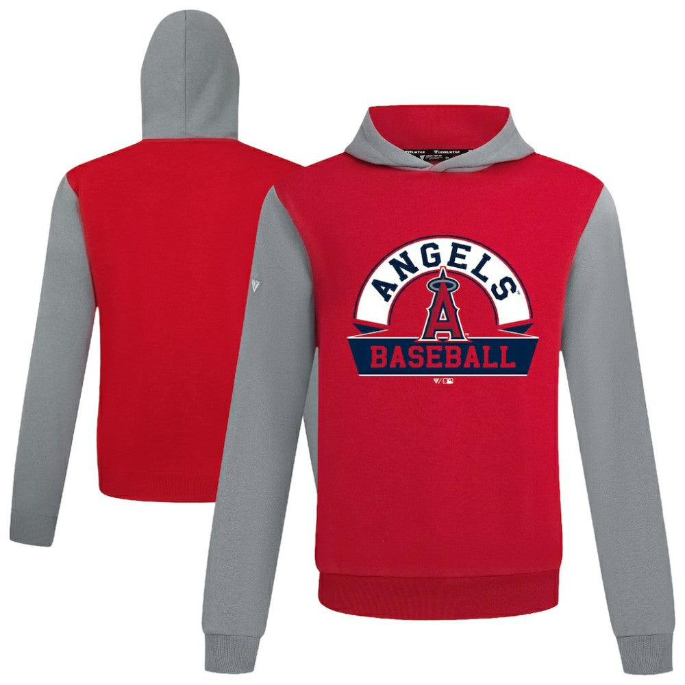 Los Angeles Angels Levelwear Throwback Ultimate Banner Arch Hoodie - Red
