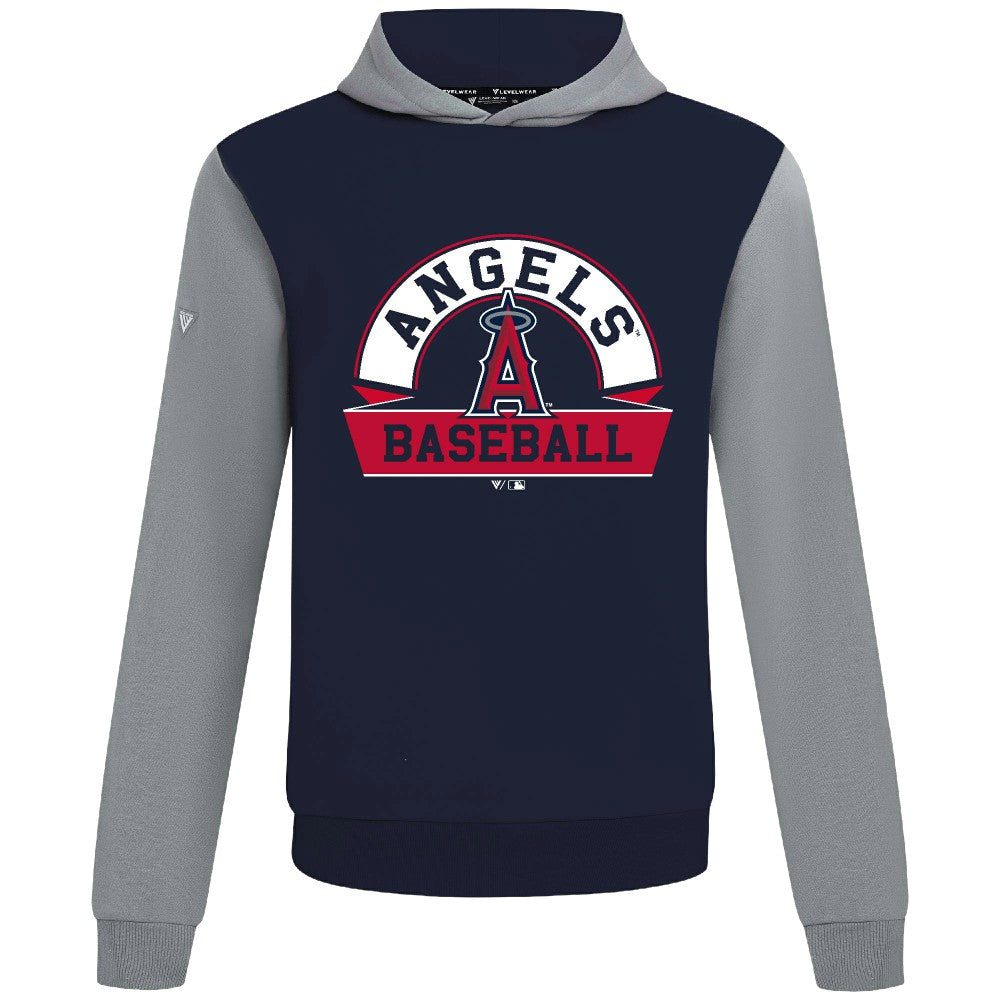 Los Angeles Angels Levelwear Throwback Ultimate Banner Arch Hoodie - Navy