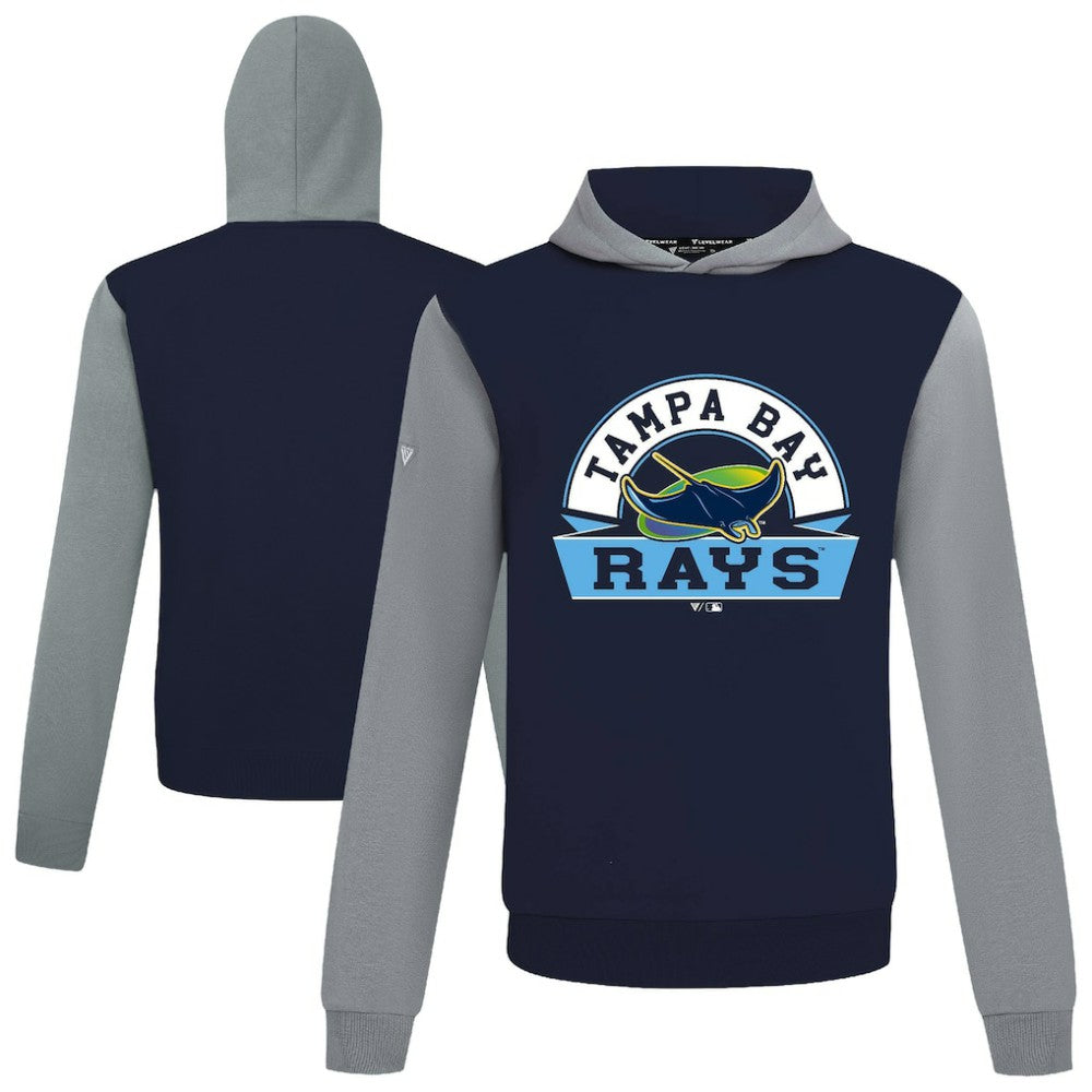 Tampa Bay Rays Levelwear Throwback Ultimate Banner Arch Hoodie - Navy