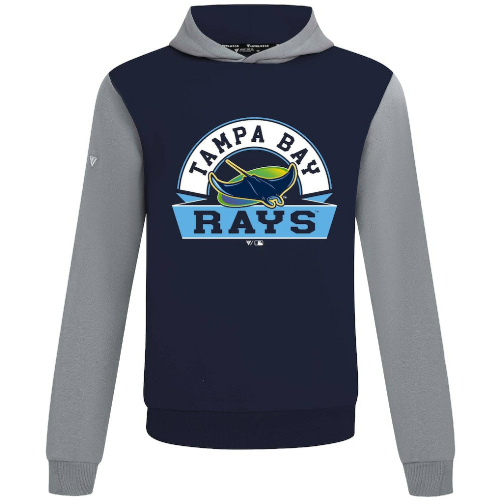 Tampa Bay Rays Levelwear Throwback Ultimate Banner Arch Hoodie - Navy