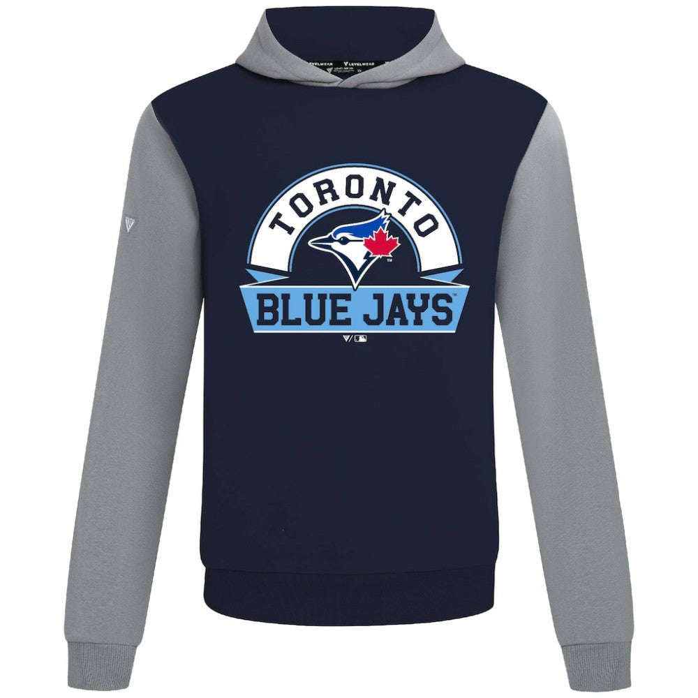 Toronto Blue Jays Levelwear Throwback Ultimate Banner Arch Hoodie - Navy