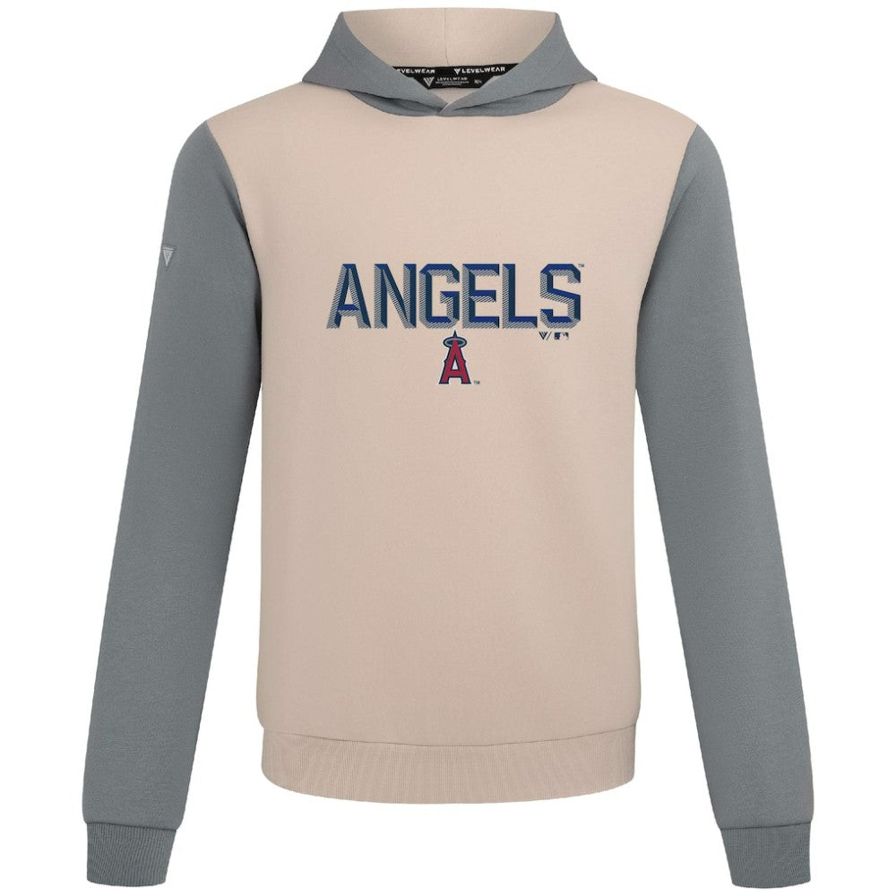 Los Angeles Angels Levelwear Throwback Carve Ultimate Hoodie - Sand