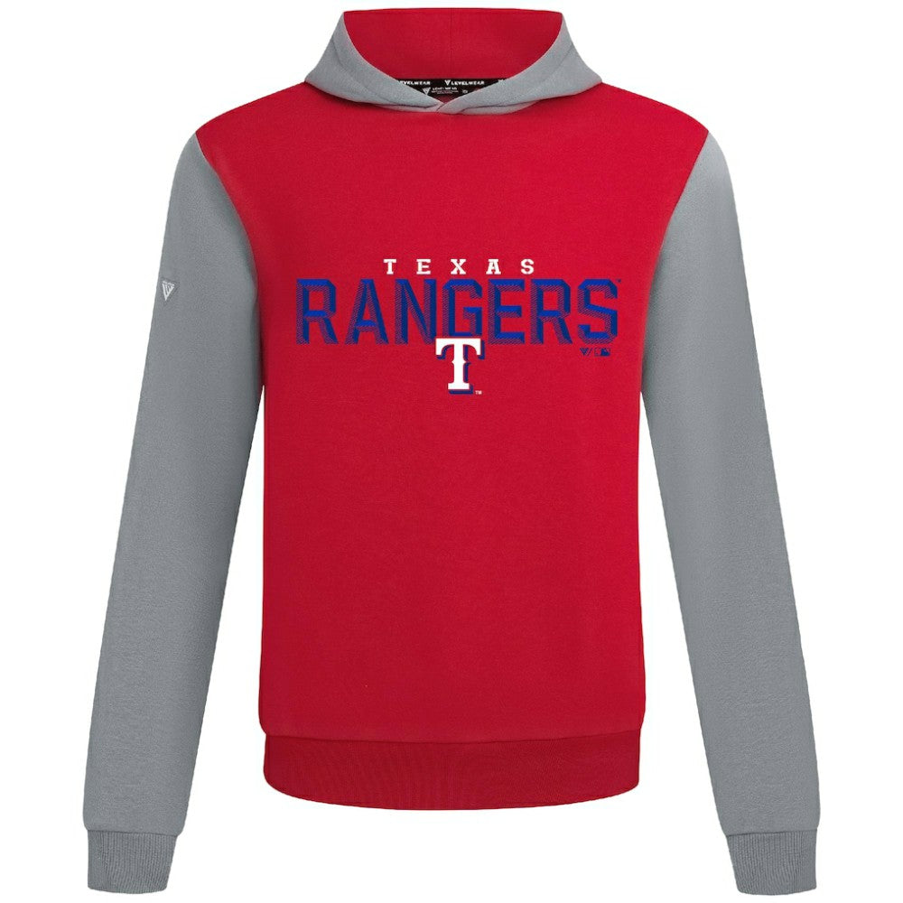 Texas Rangers Levelwear Throwback Carve Ultimate Hoodie - Red