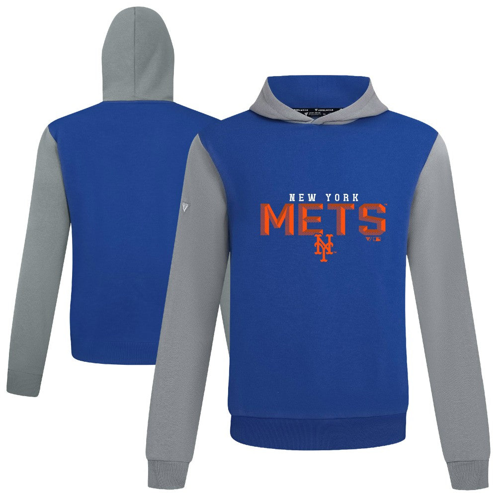 New York Mets Levelwear Throwback Carve Ultimate Hoodie - Royal