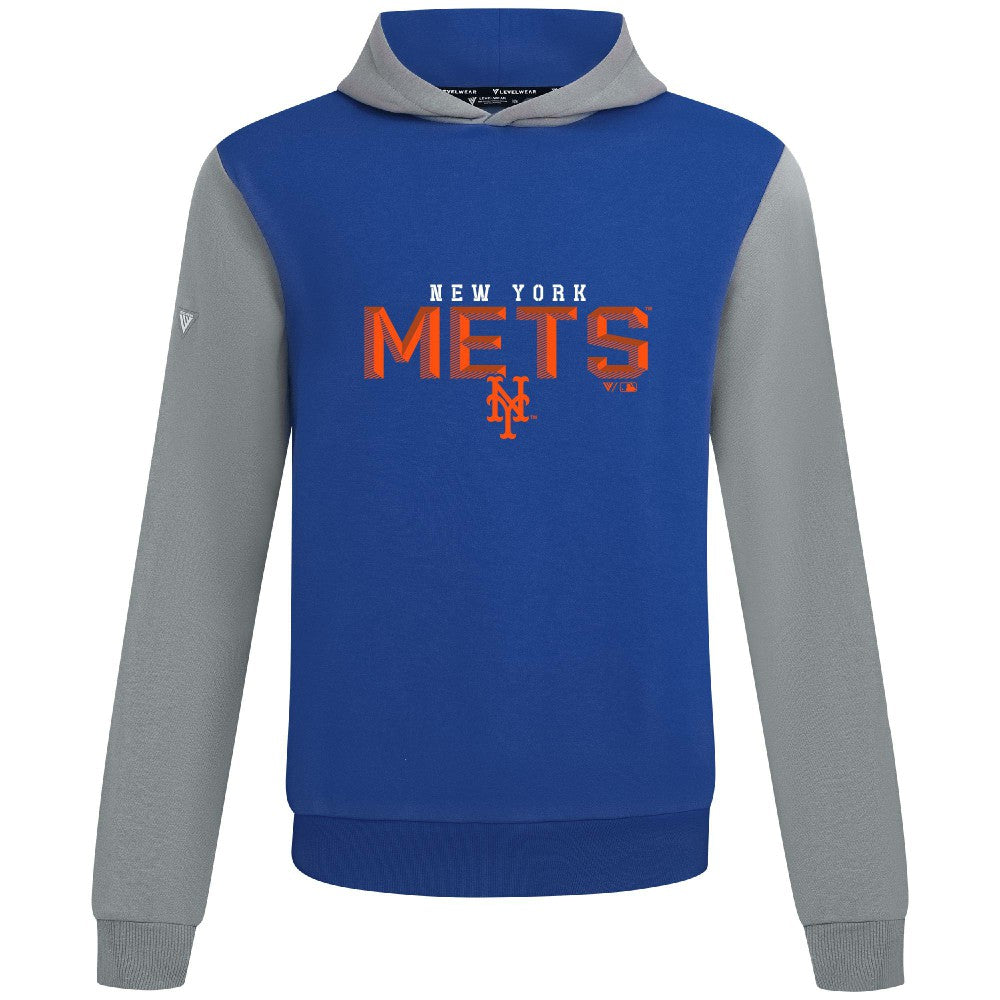 New York Mets Levelwear Throwback Carve Ultimate Hoodie - Royal