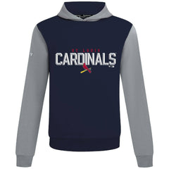 St. Louis Cardinals Levelwear Throwback Carve Ultimate Hoodie - Navy