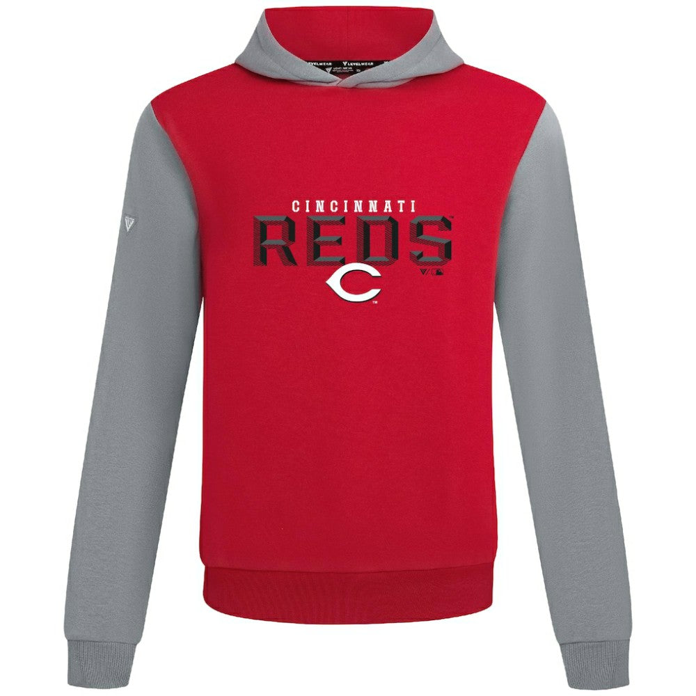 Cincinnati Reds Levelwear Throwback Carve Ultimate Hoodie - Red