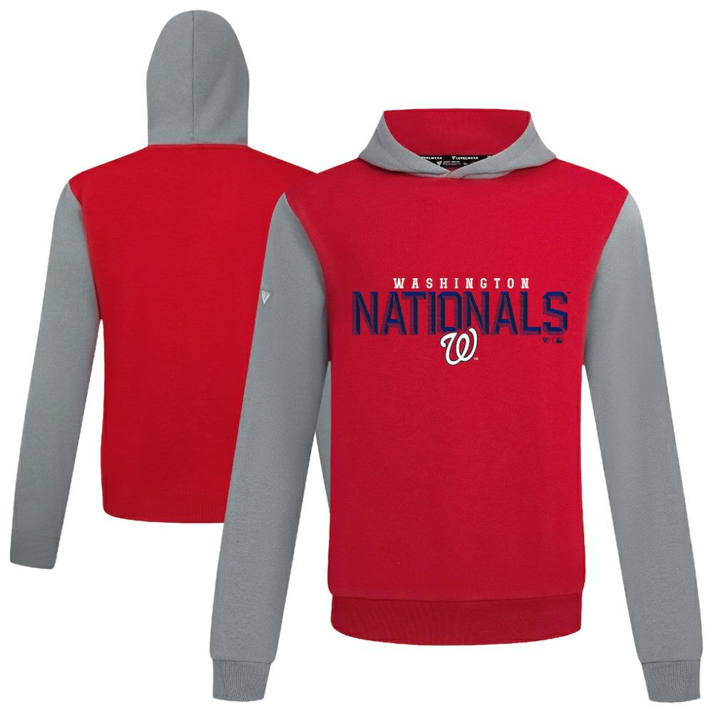Washington Nationals Levelwear Throwback Carve Ultimate Hoodie - Red
