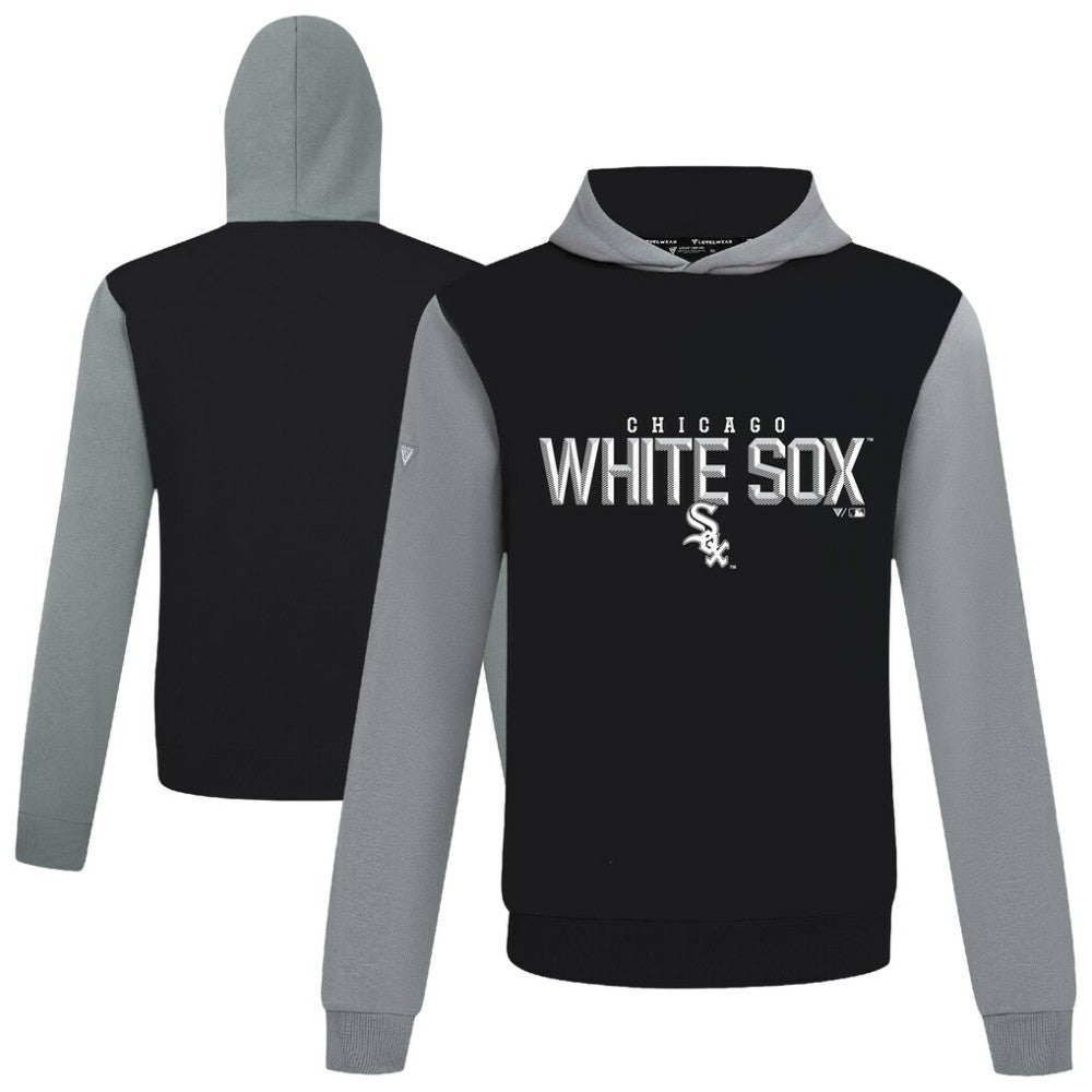 Chicago White Sox Levelwear Throwback Carve Ultimate Hoodie - Black