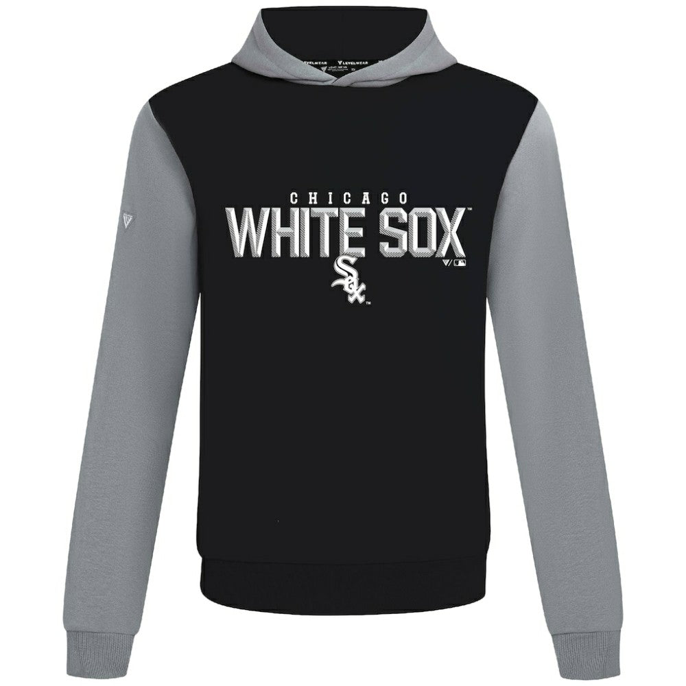 Chicago White Sox Levelwear Throwback Carve Ultimate Hoodie - Black