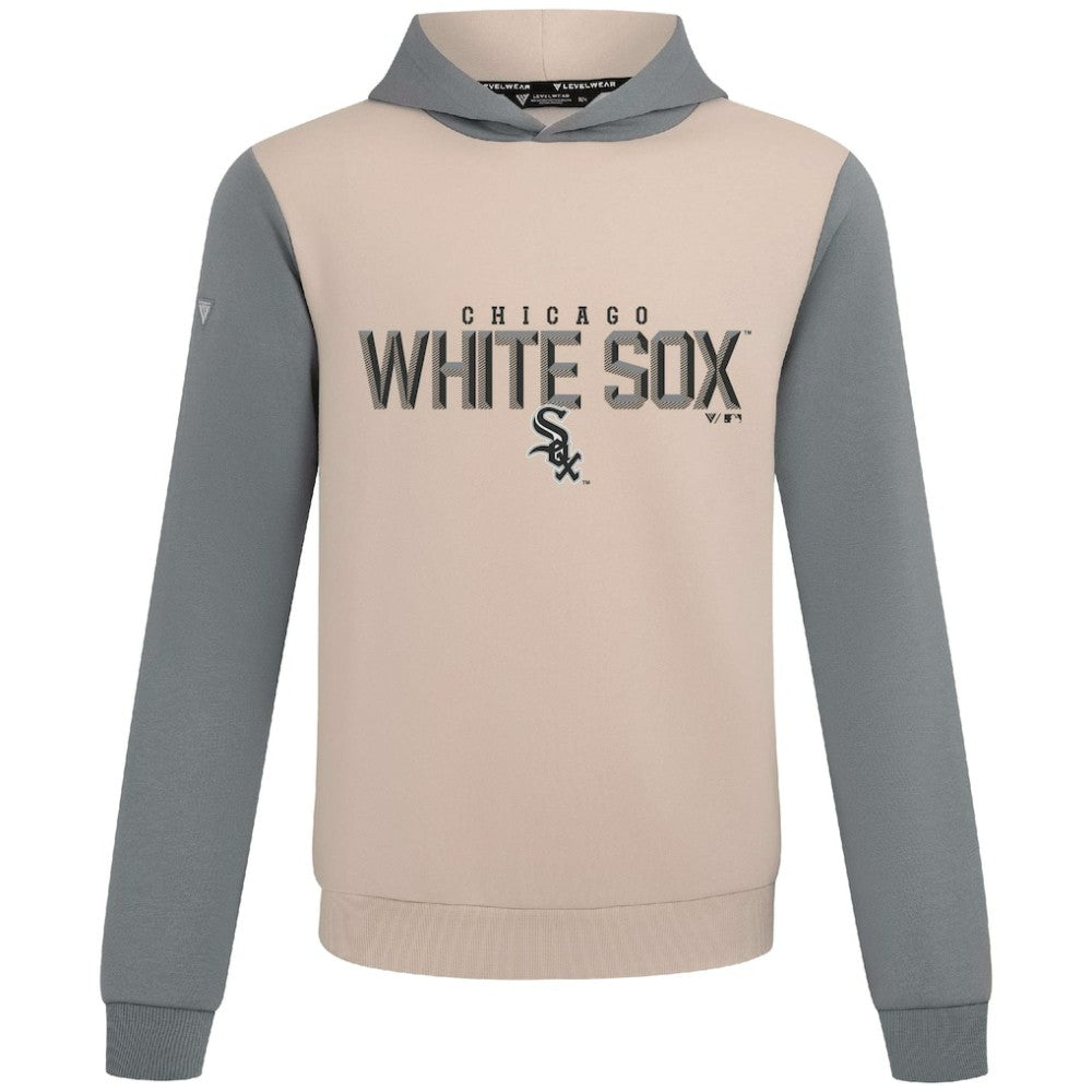Chicago White Sox Levelwear Throwback Carve Ultimate Hoodie - Sand