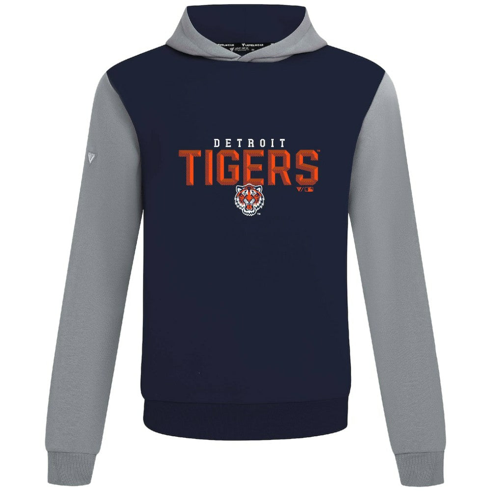 Detroit Tigers Levelwear Throwback Carve Ultimate Hoodie - Navy