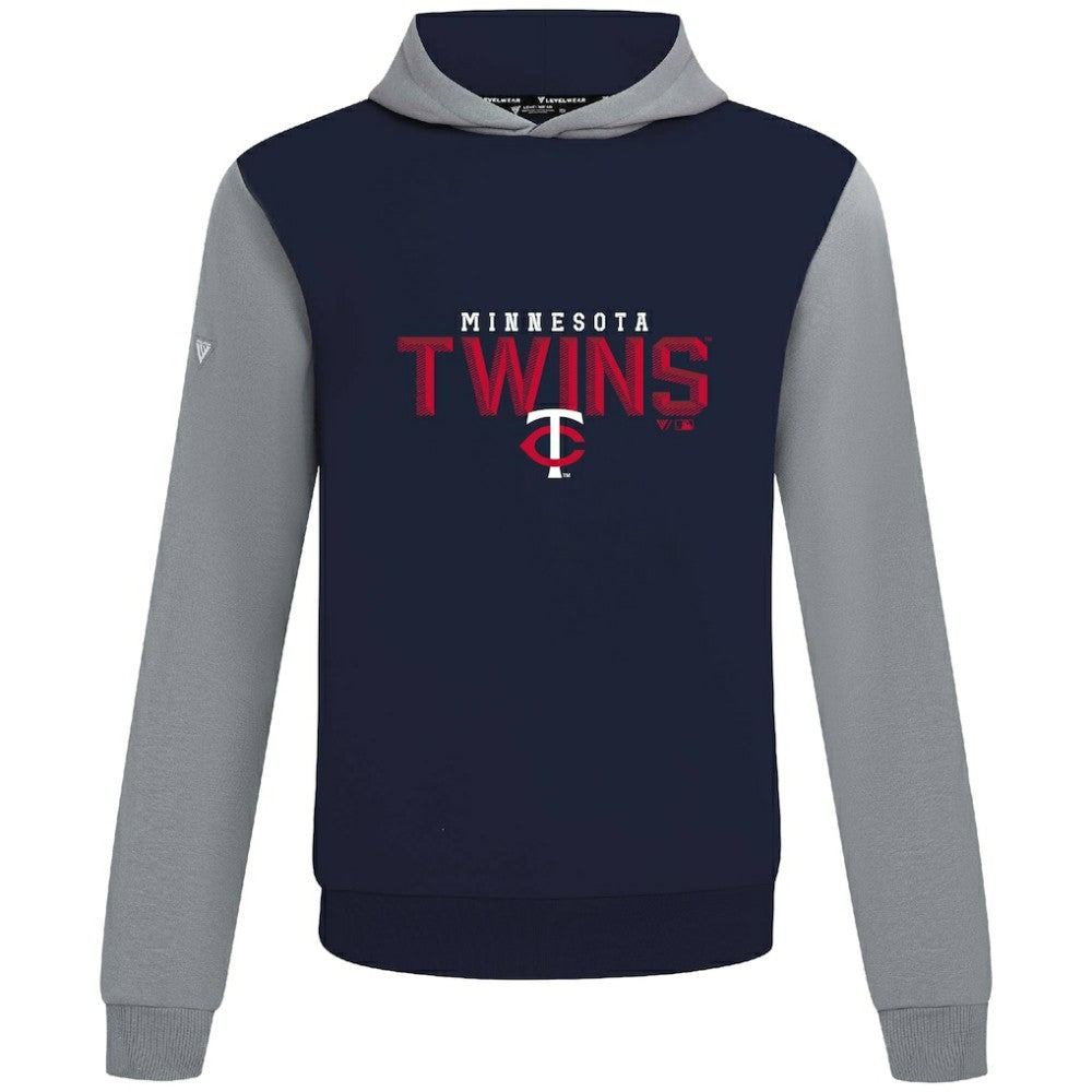 Minnesota Twins Levelwear Throwback Carve Ultimate Hoodie - Navy