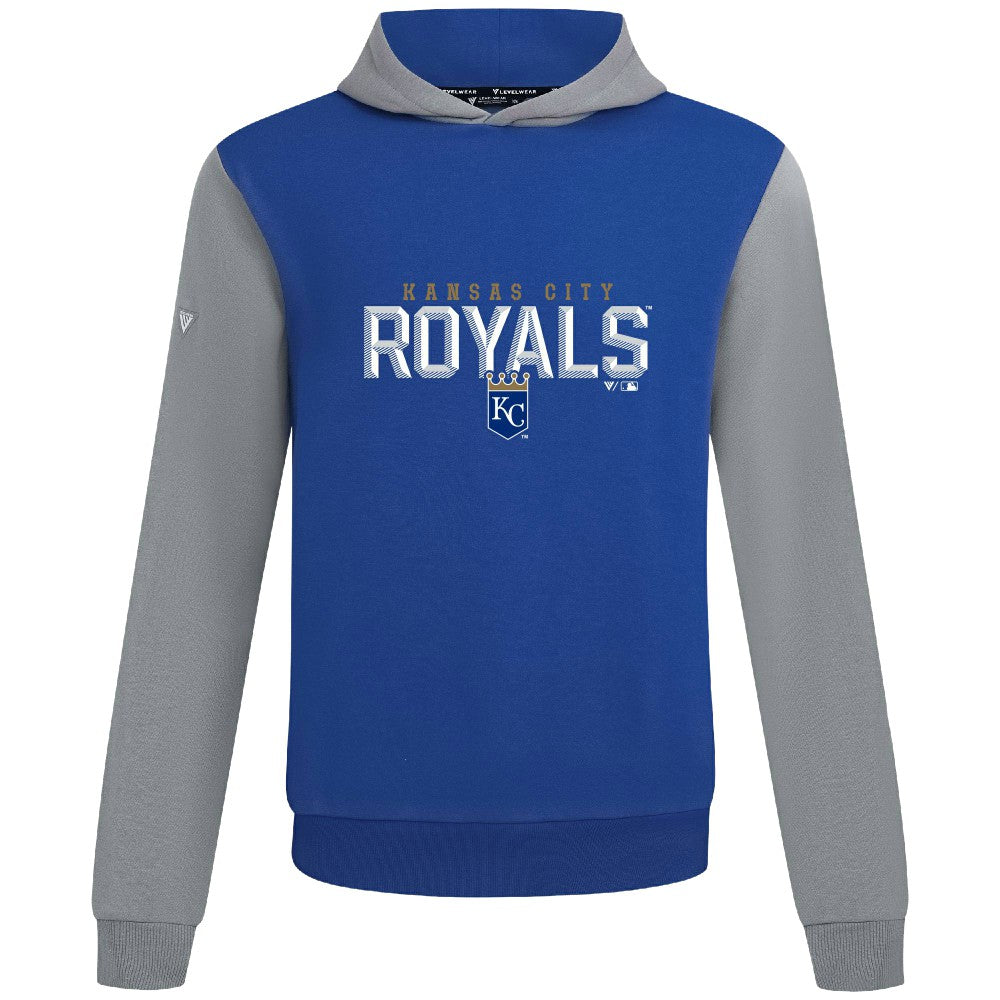 Kansas City Royals Levelwear Throwback Carve Ultimate Hoodie - Royal