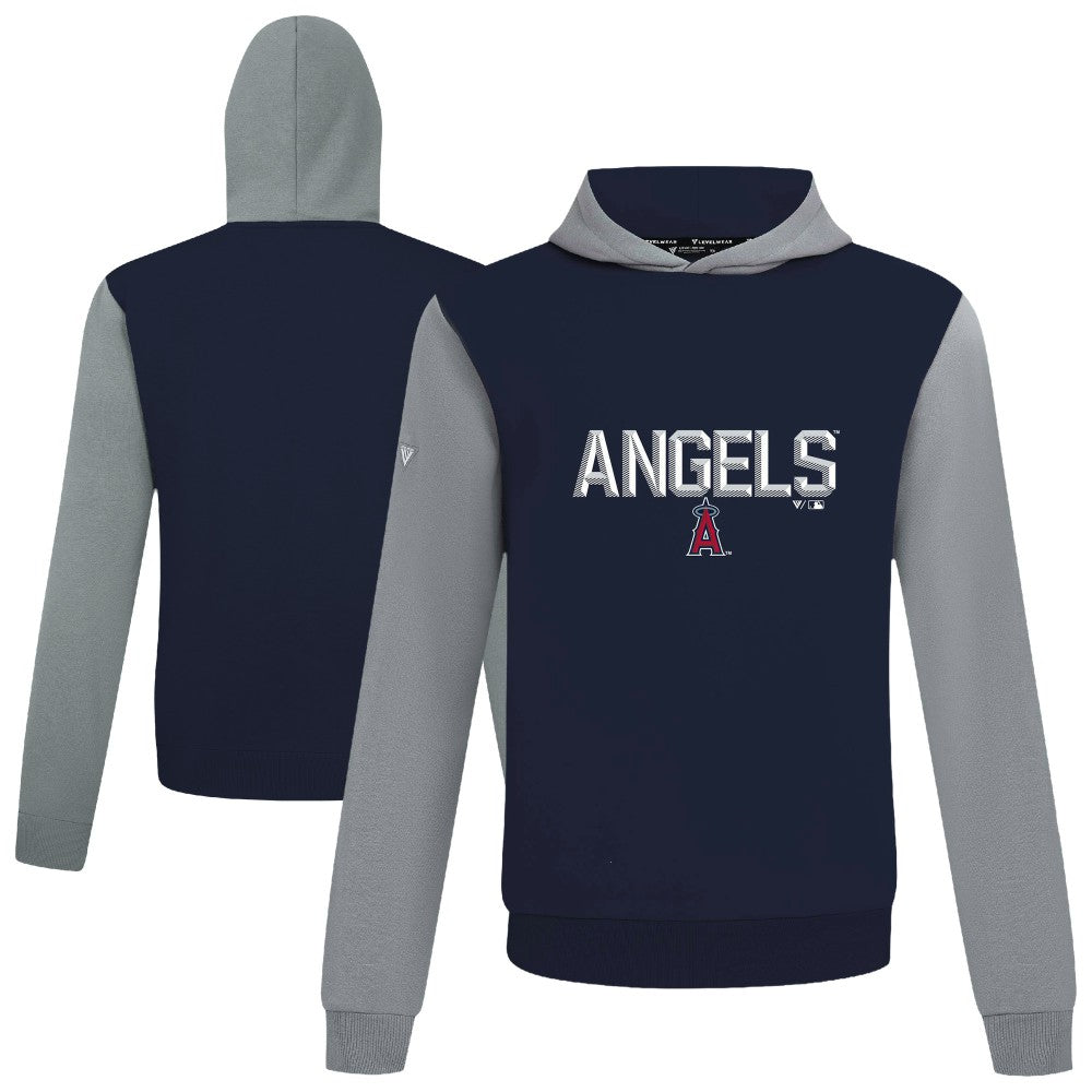 Los Angeles Angels Levelwear Throwback Carve Ultimate Hoodie - Navy