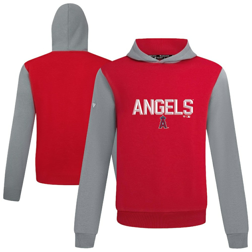 Los Angeles Angels Levelwear Throwback Carve Ultimate Hoodie - Red