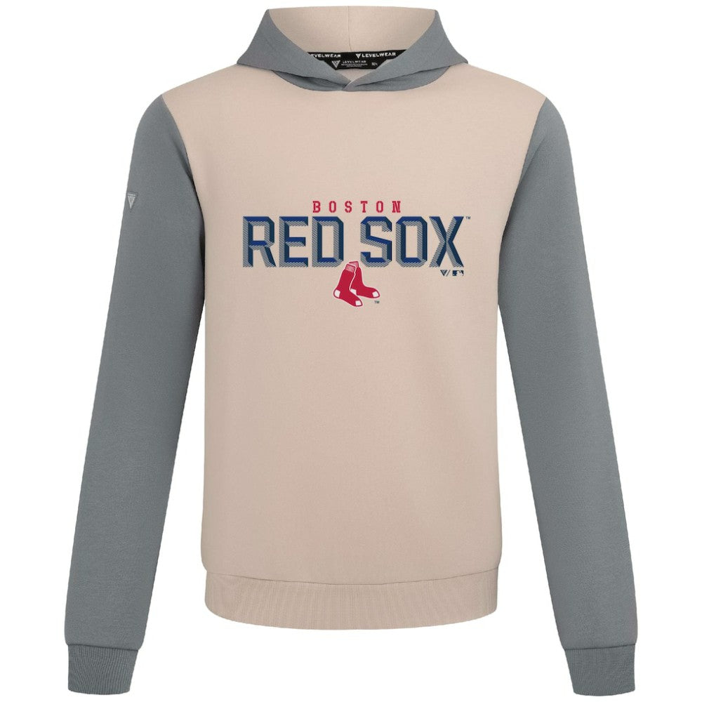 Boston Red Sox Levelwear Throwback Carve Ultimate Hoodie - Sand