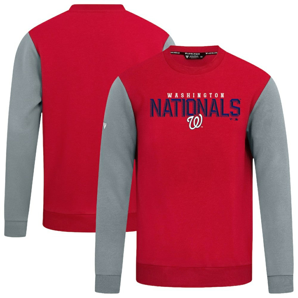 Washington Nationals Levelwear Throwback Ultimate Carve Sweatshirt - Red