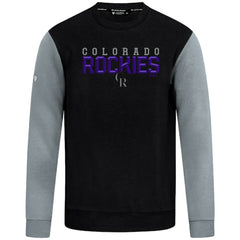 Colorado Rockies Levelwear Throwback Ultimate Carve Sweatshirt - Black
