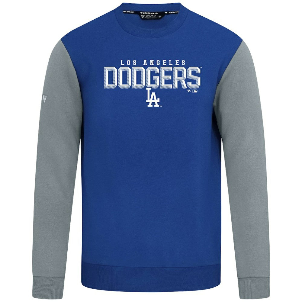 Los Angeles Dodgers Levelwear Throwback Ultimate Carve Sweatshirt - Royal