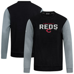 Cincinnati Reds Levelwear Throwback Ultimate Carve Sweatshirt - Black
