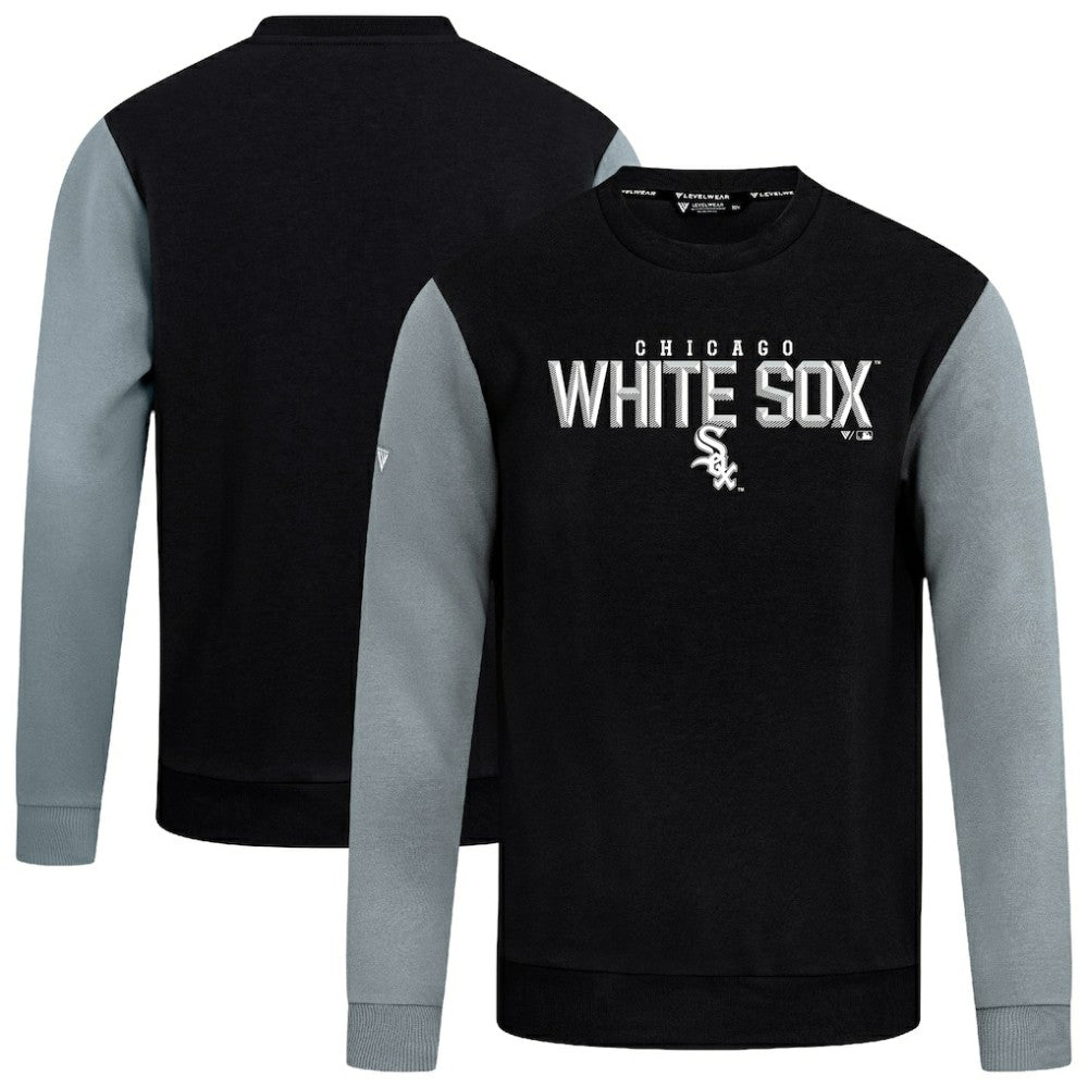 Chicago White Sox Levelwear Throwback Ultimate Carve Sweatshirt - Black