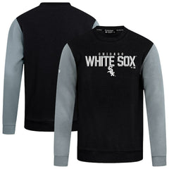 Chicago White Sox Levelwear Throwback Ultimate Carve Sweatshirt - Black