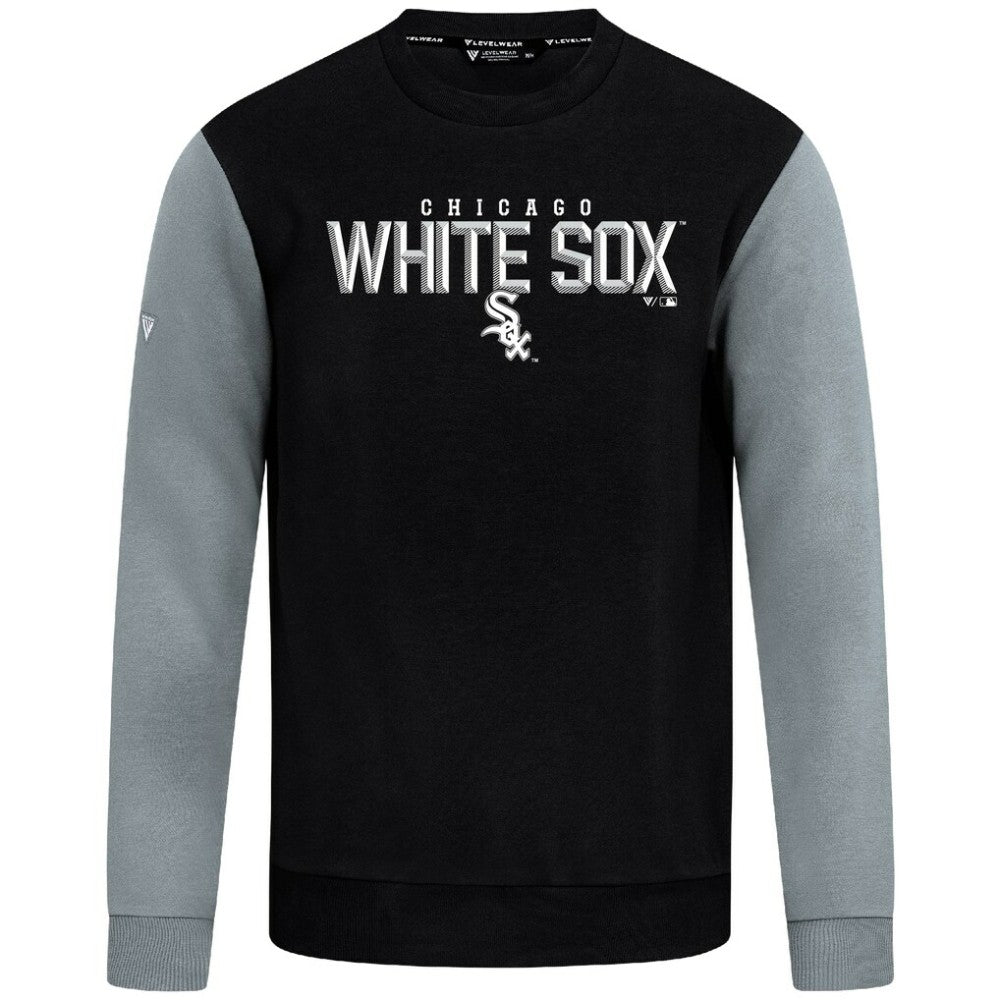 Chicago White Sox Levelwear Throwback Ultimate Carve Sweatshirt - Black