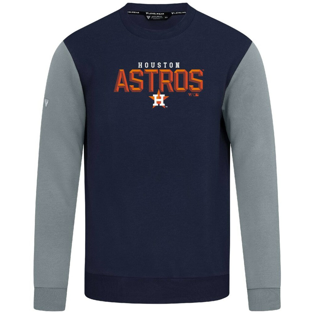 Houston Astros Levelwear Throwback Ultimate Carve Sweatshirt - Navy