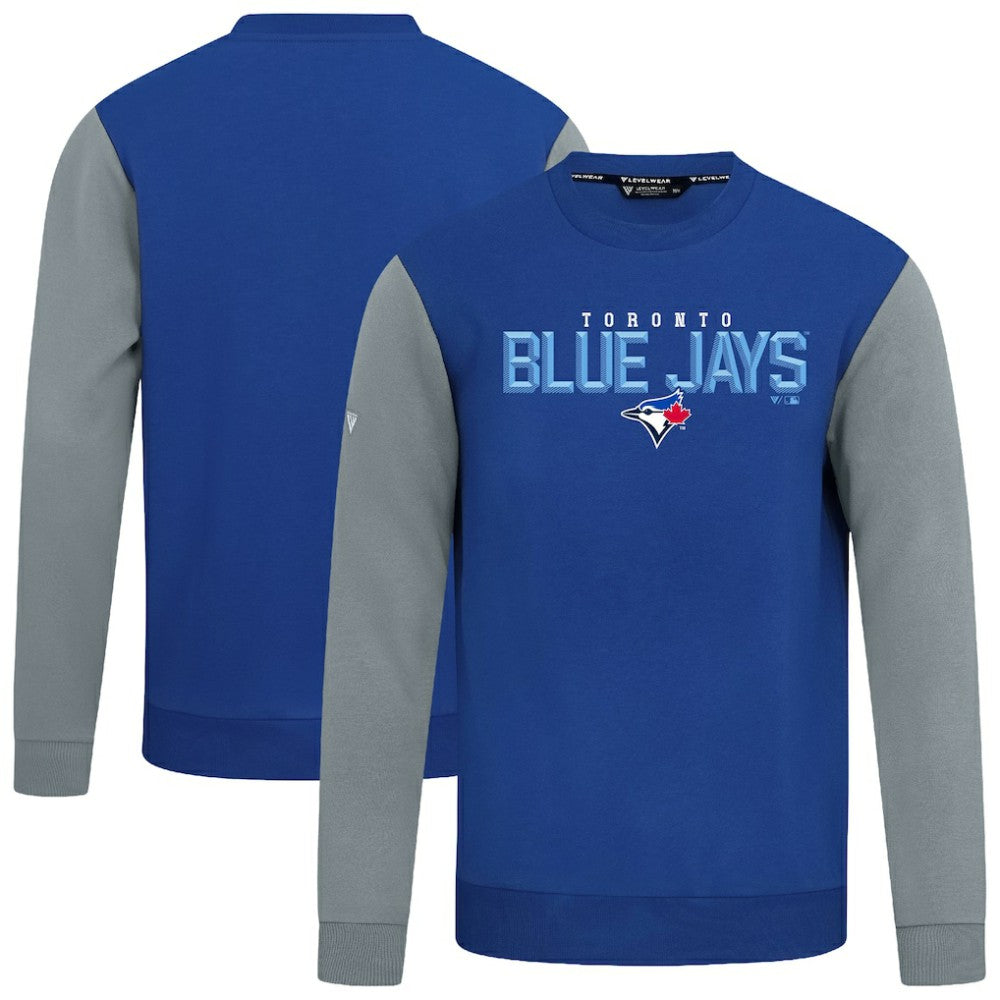 Toronto Blue Jays Levelwear Throwback Ultimate Carve Sweatshirt - Royal