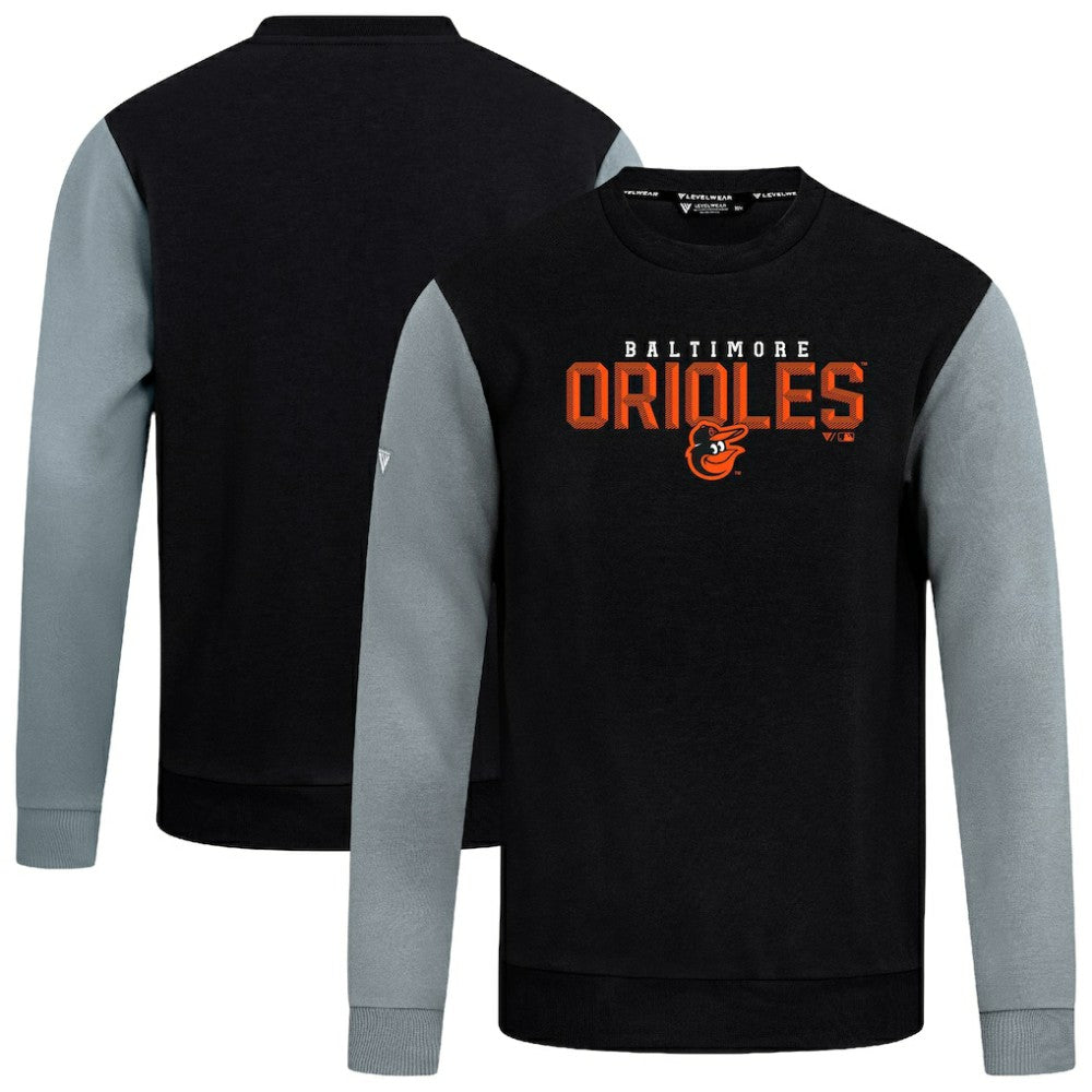 Baltimore Orioles Levelwear Throwback Ultimate Carve Sweatshirt - Black