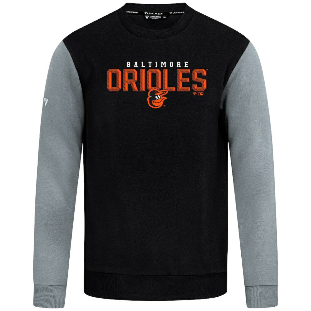 Baltimore Orioles Levelwear Throwback Ultimate Carve Sweatshirt - Black