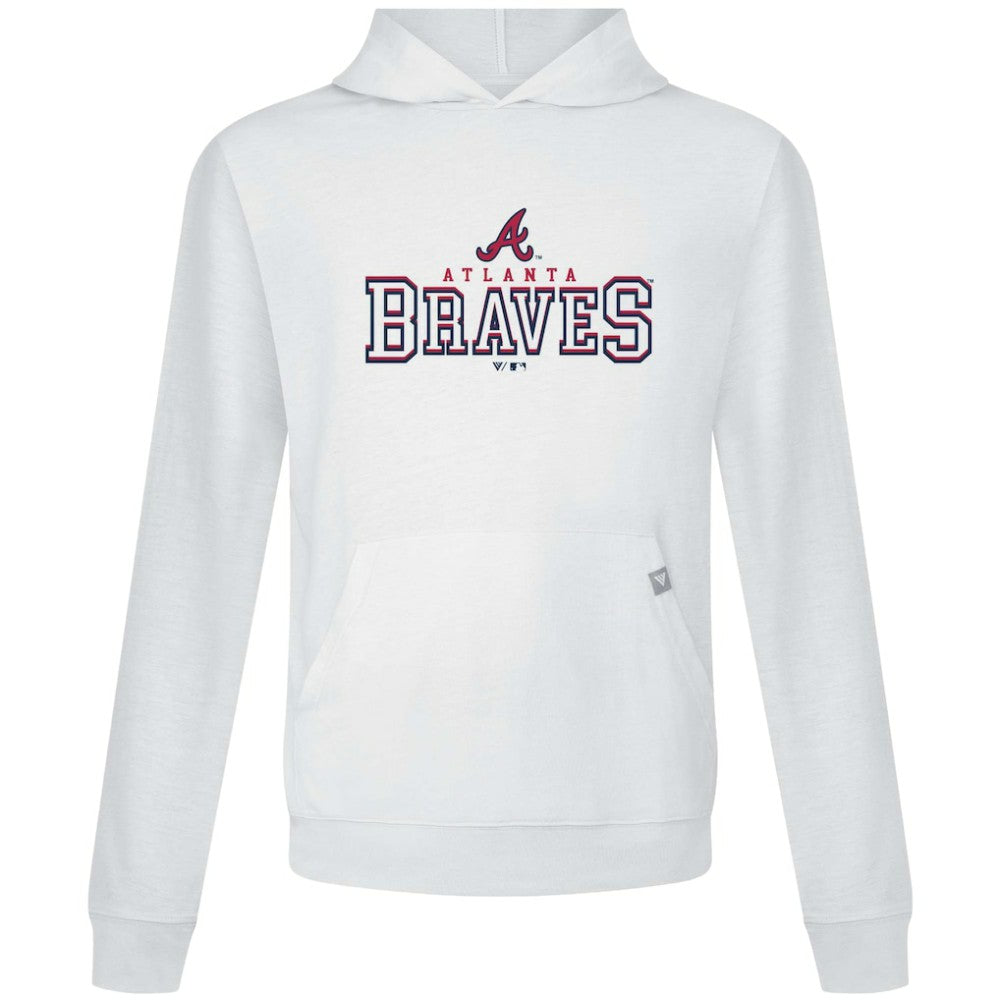 Atlanta Braves Levelwear Relay Journey Pullover Hoodie - White