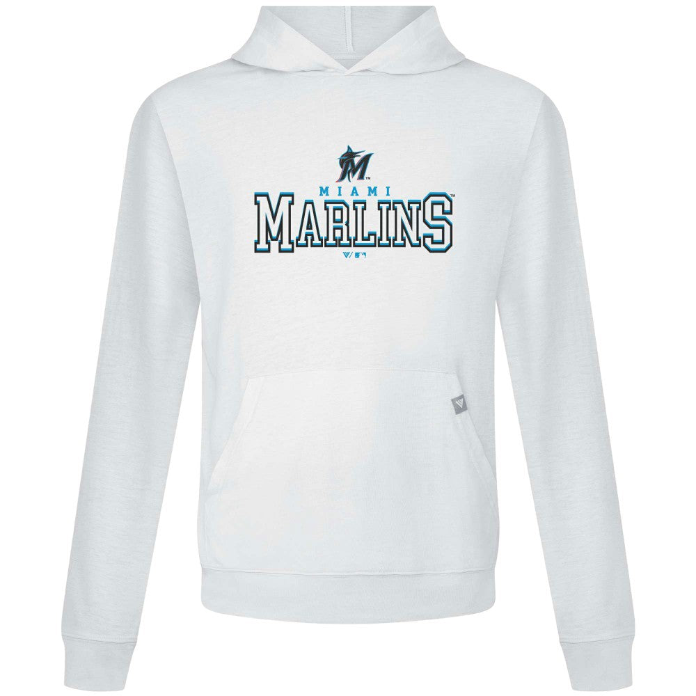 Miami Marlins Levelwear Relay Journey Pullover Hoodie - White