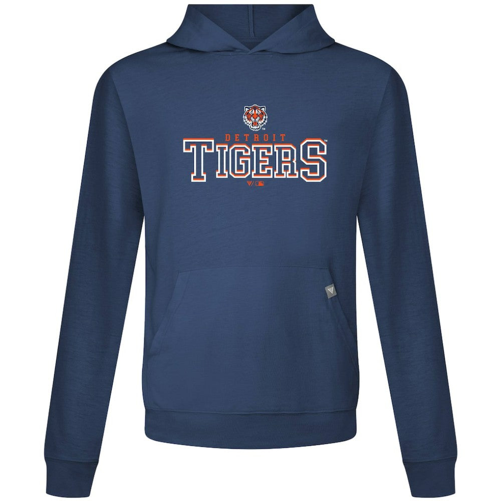 Detroit Tigers Levelwear Relay Journey Pullover Hoodie - Navy