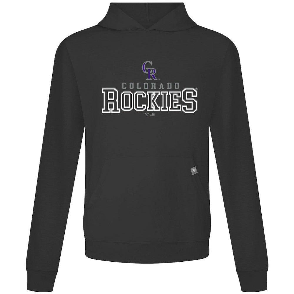 Colorado Rockies Levelwear Relay Journey Pullover Hoodie - Black