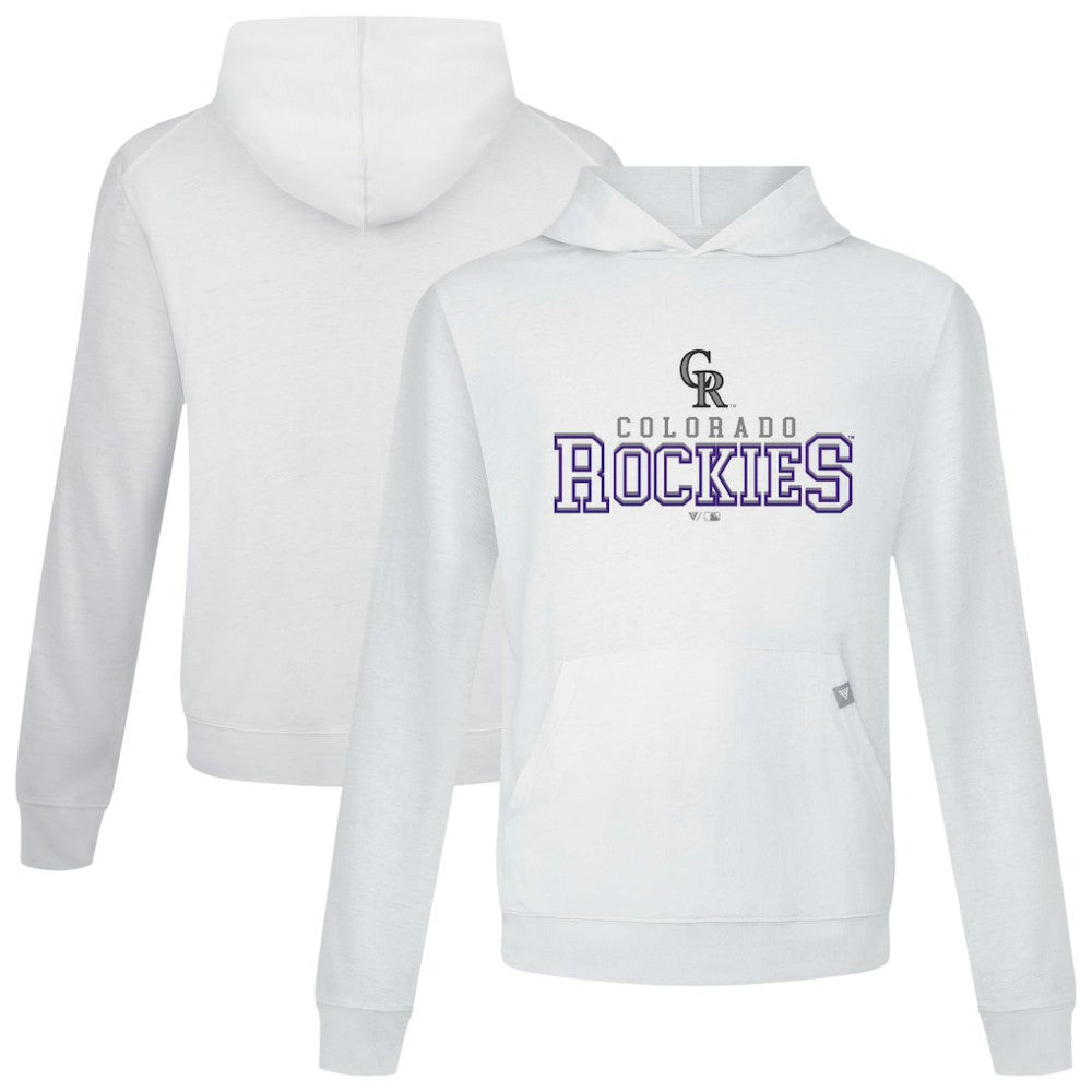Colorado Rockies Levelwear Relay Journey Pullover Hoodie - White