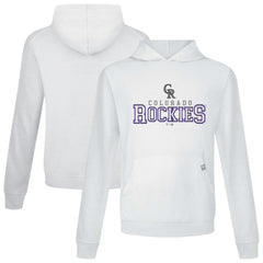 Colorado Rockies Levelwear Relay Journey Pullover Hoodie - White