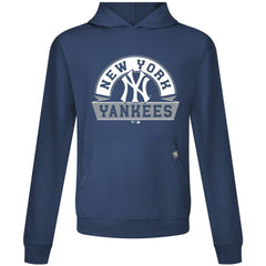 New York Yankees Levelwear Relay Banner Arch Pullover Hoodie - Navy